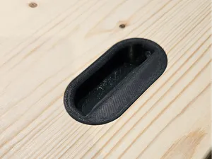 Flush Mounted Drawer Handle