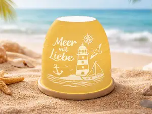 Meer mit Liebe Leuchtturm Teelicht - Pucklicht