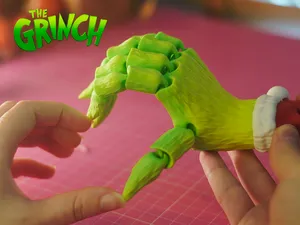 Grinch Flexi Hand – 3D Printable Christmas Toy