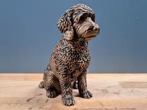 Golden Doodle - 3D Dog Statue Decor