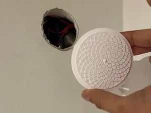 Voronoi Drywall Access Plug 70mm Organic