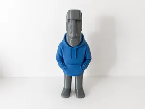 Moai Wearing a Hoodie