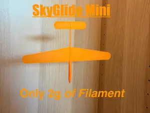 SkyGlide Mini – Einfacher 3D-gedruckter Gleiter