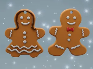 Gingerbread Couple Cookies - Christmas Tree decor