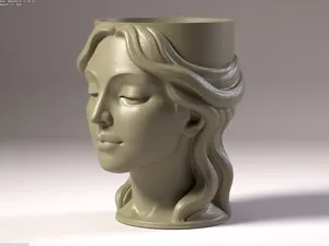 Muse Planter – Artistic Female Bust Flower Pot