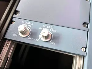 A320 lighting panel