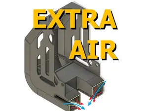 Creality K1, K1max fan duct cover (Coandă Effect)