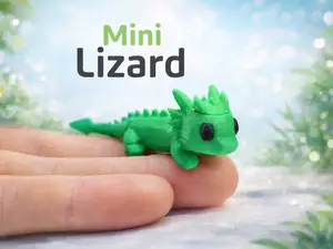 Подвижный хамелеон: 3D-модели и STL для принтера