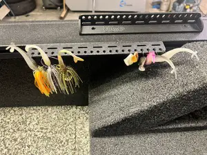 Fishing bait holder for versatrack or screws