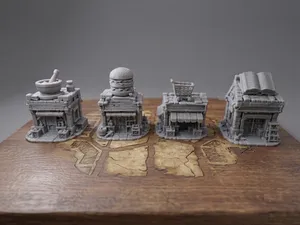 RPG Miniature Shops Set – Fantasy Town Buildings