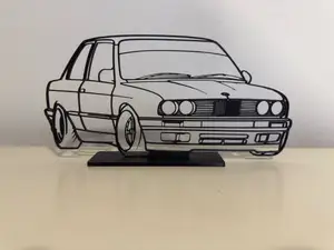 BMW with stand