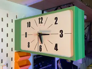 DULTON Double sided wall clock rectangular