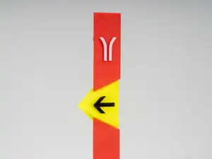 广州地铁导向柱羊角柱签字笔 微缩模型 装饰摆件 笔杆笔壳