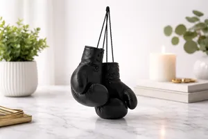 Boxing Gloves Sculpture - Modern Sports Decor