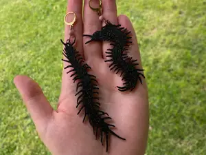 Centipede Goth Earrings free for commercial use