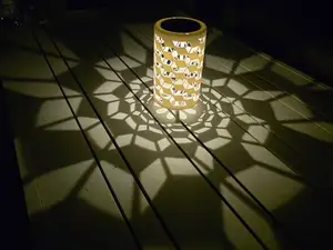 Solar Gartenlaterne perspektivisches Muster
