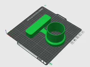 Acura MDX cup holder extension