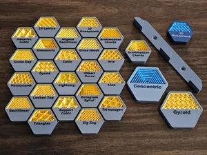 Bambu Studio Infill Comparison Display - All 22