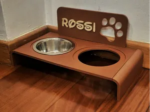 Personalized Double Pet Feeder