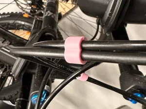 Shifter and brake cable clip for mountain bike