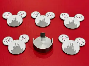 Mickey Castle Coaster & Holder