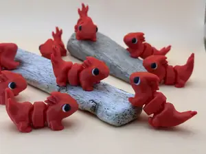 Flexi Fire Lizards (Print-in-Place) - Wiggle Buddy