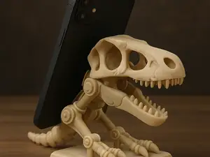 Cráneo Fósil Dino – Soporte de Celular 3D