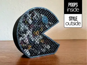 Pac-Man poop bin, Waste Container 25gr, <1h