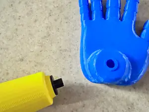 Connector for grab pack shooter and grab pack hand