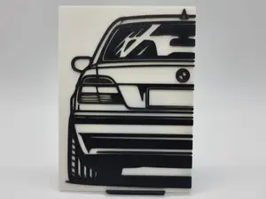 2D Wall Art BMW 7er 750i 740i E38