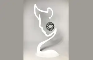 Earring display/holder stand. Face silhouette