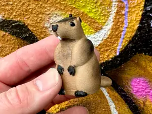 Groundhog Whistlepig Articulated Keychain - Fidget