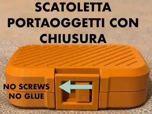 scatoletta stampata interamente in 3d - no viti