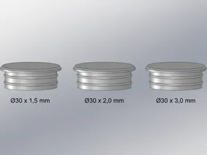 Round Tube Plug - 30mm multiple tube thicknesses