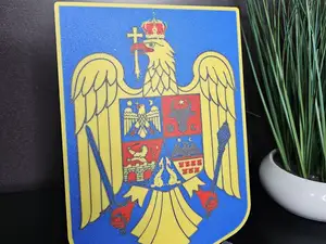 Romania Coat of Arms 3D Model