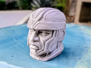 Olmec Prime - Futuristic Olmec Head Statue