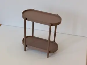 1:6 Scale Miniature 2-Tier Oval Plant Stand
