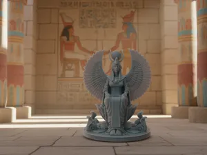 STATUA DELLA DEA ISIDE - LA DEA ALATA