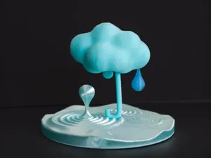 置景雕塑:云雨伞