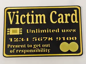 Victim Card - gag gift - commercial use