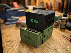 Stackable Ammo Box - 20 GA- 25RD