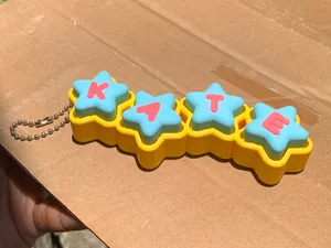 Star Clicker Fidget Keychain