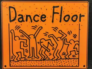 Dance Floor with Keith Haring Figures