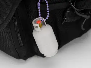 超精细的煤气瓶钥匙扣挂件 包包挂饰 等比例缩小 微缩模型 Gas cylinder keychain