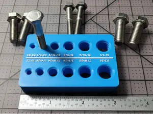 Bolt Gauge Block Coarse/Fine Thread