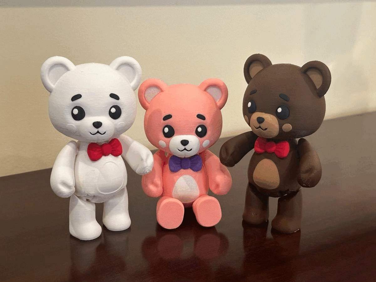 Articulated Teddy Bear (print-in-place)