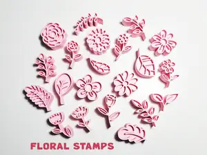 Flower and Leaves Stamp Set