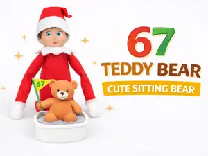 67 Teddy Bear – Cute Sitting Bear With Flag