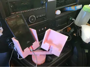 Dual Cup Phone Holder Car