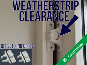 Door Catch (Weatherstrip clearance)